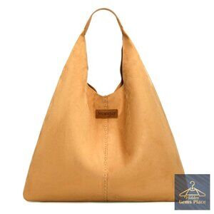 Large Slouchy Hobo Shoulder Bag Faux Suede Casual Handbag Purse